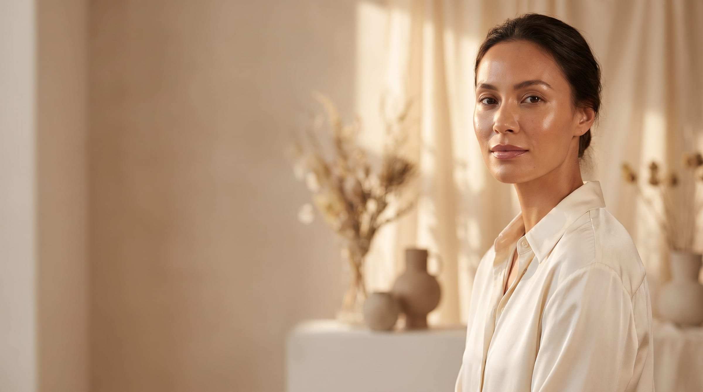 The serene, light-filled interior of The Skin Welfare Clinic